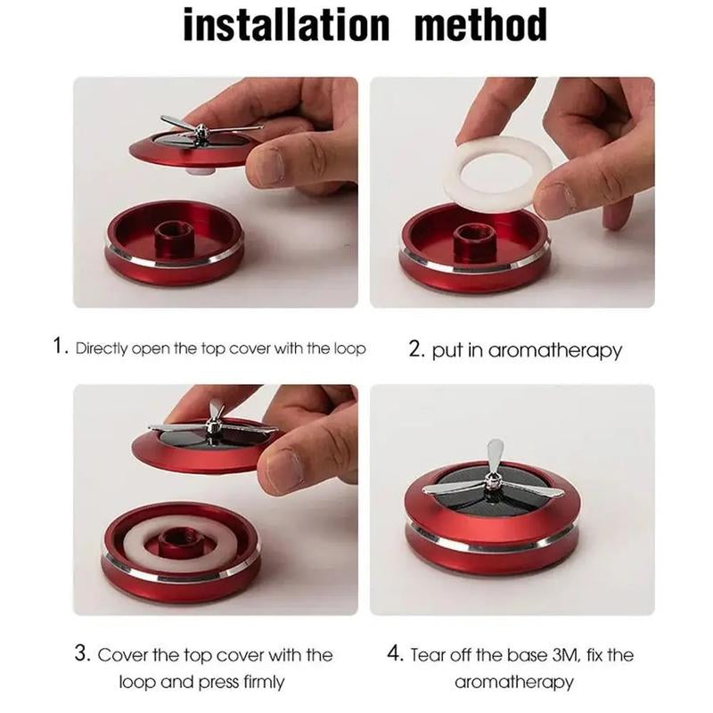 Car Air Freshener Helicopter Solar Rotating Aroma Diffuser Decor Fragrance Air Accessories Fresheners Scent