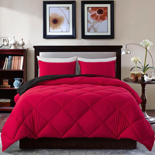 【Deals for You】Cosybay 3 PCS Comforter Set(Only 2Pcs for Twin Size) -All Season Soft Bed Set-Lightweight down Alternative Comforter with Pillowcase,Soft Microfiber Bedding Set for All Season,Gift for Spring, Home Decor Queen Comforter Set Puffed Quilt